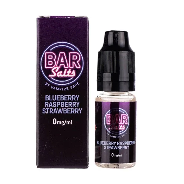 Blueberry Raspberry Strawberry Nic Salt E-Liquid by Vampire Vape Bar Salts