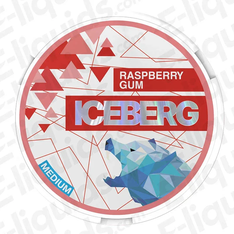 Iceberg Raspberry Gum Nicotine Pouches - Image 2