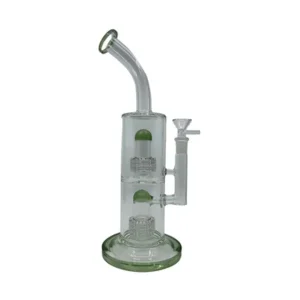 12" Double Percolator Glass Water Pipe