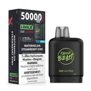 Level X Flavour Beast G2 Ultra Watermelon Strawberry Kiwi Iced (6/box)