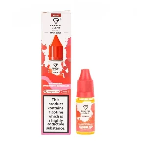 Strawberry Watermelon Bubblegum Nic Salt E-Liquid by Crystal Clear