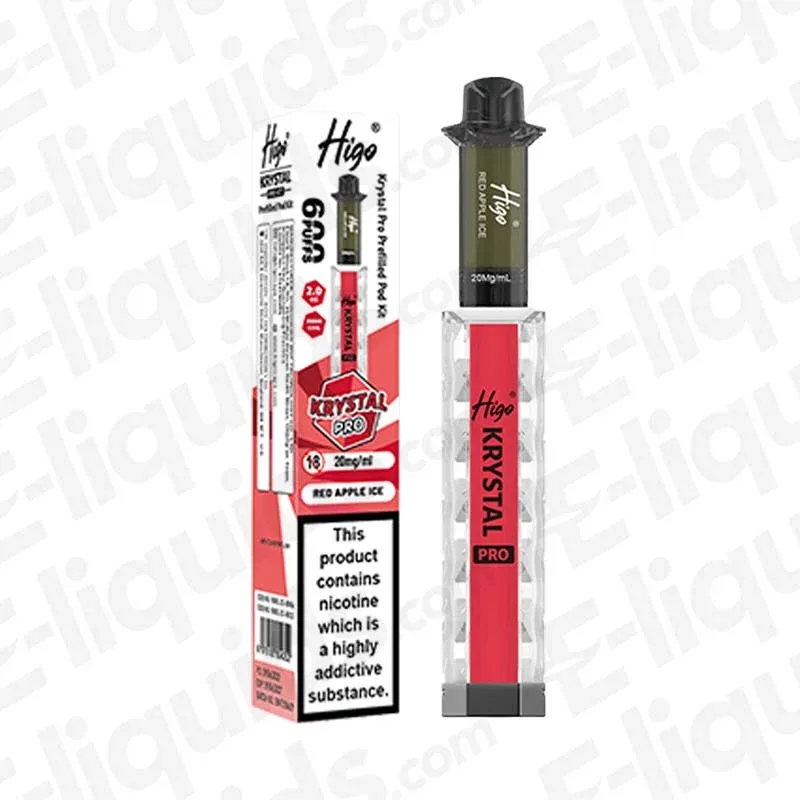 Higo Krystal Pro 600 Red Apple Ice Prefilled Pod Kit
