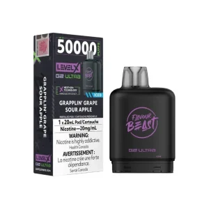 Flavour Beast Level X G2 Ultra Pod 50K - Grapplin’ Grape Sour Apple Iced