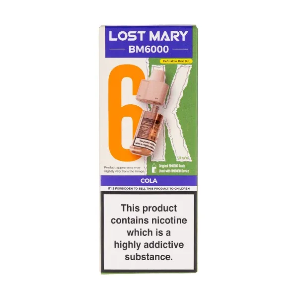 Cola BM6000 Prefilled Pod + Refill by Lost Mary