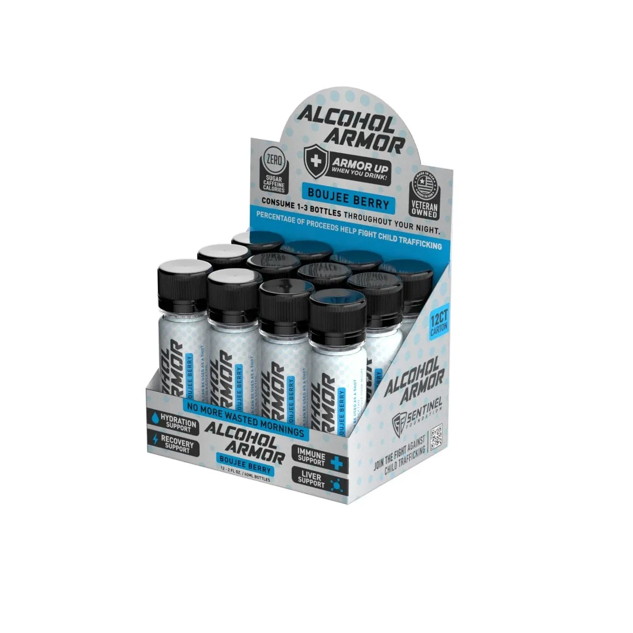 Alcohol Armor Hangover Prevention Shots 12 Pack 60mL - Image 2