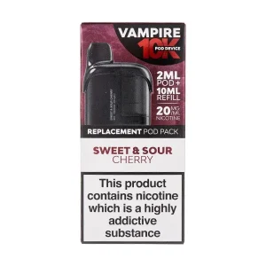 Sweet & Sour Cherry 10K Prefilled Pod + Refill by Vampire Vape