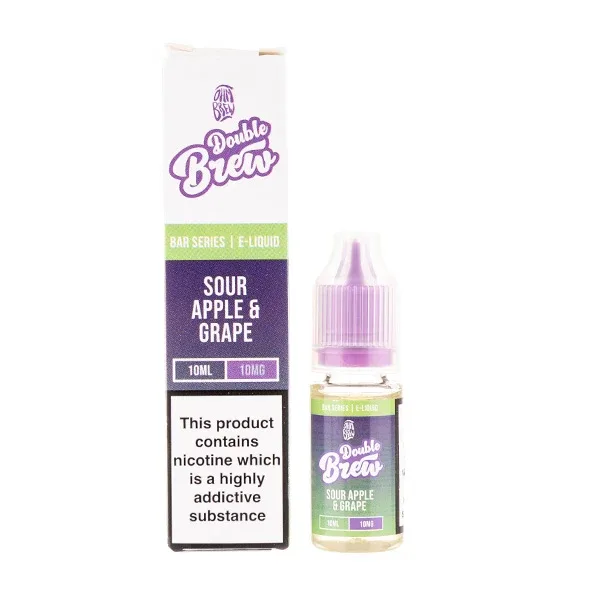 Sour Apple & Grape Double Brew Nic Salt E-Liquid by Ohm Brew