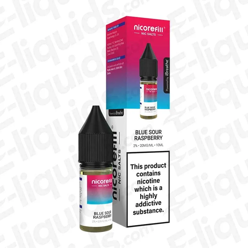 Nicorefill Blue Sour Raspberry Nic Salt