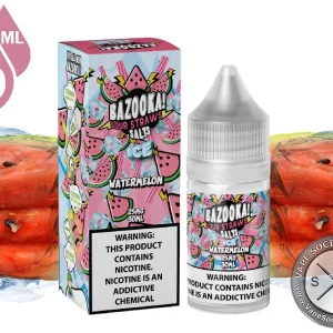 Ice Watermelon BAZOOKA SOUR STRAWS SALT 30ml