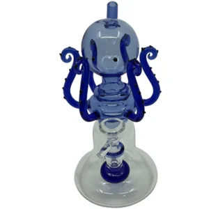Octopus Glass Water Pipe with Showerhead Percolator(8.5 in) | Blue