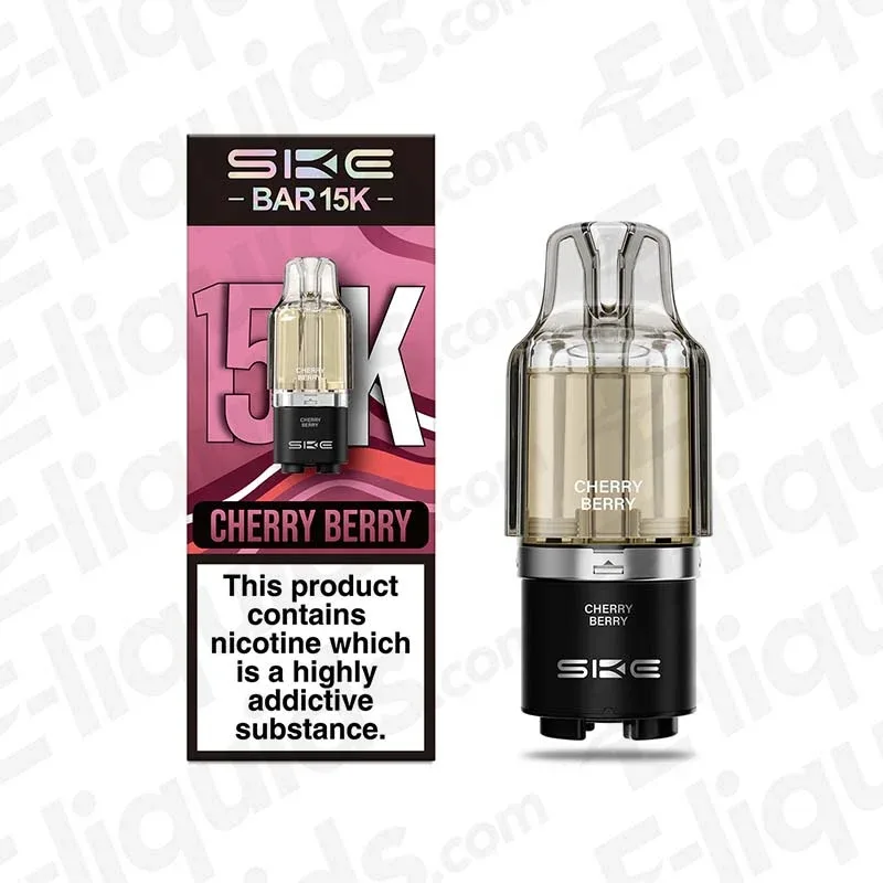 SKE Bar 15K Cherry Berry Prefilled Pods