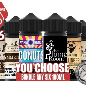 Five Pawns Vape Juice Bundle 6x100ml (600ml)