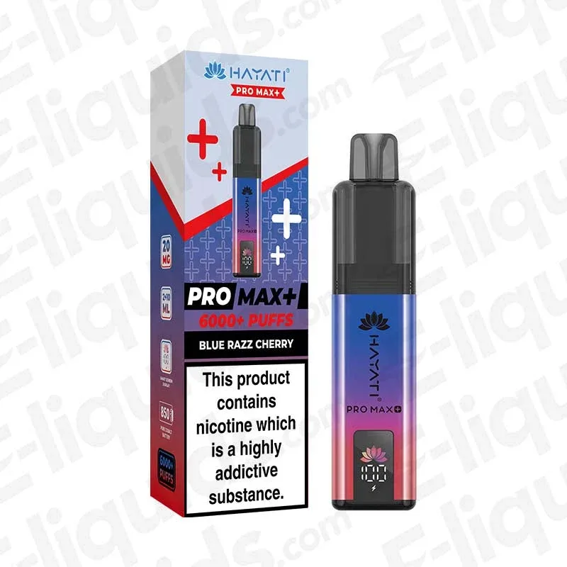 Hayati Pro Max 6K Blue Razz Lemonade Prefilled Pod Kit
