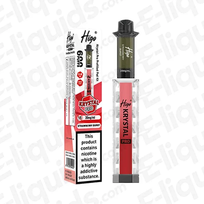 Higo Krystal Pro 600 Strawberry Burst Prefilled Pod Kit