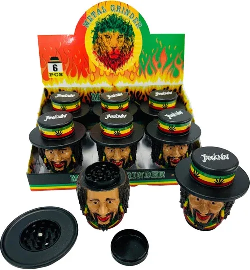Jamaican Metal Ganja Grinder 3 Part