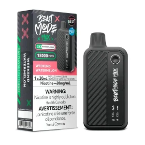 Flavour Beast Beast Mode Max 18K Disposable Weekend Watermelon Iced