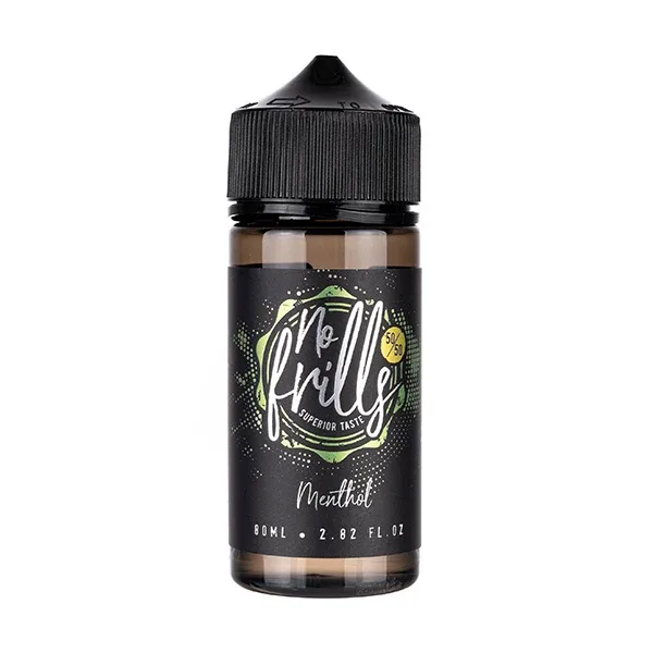 Menthol 80ml (50/50) Shortfill E-liquid by No Frills