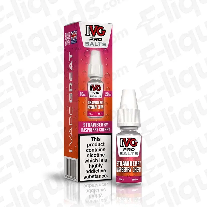 IVG Pro Strawberry Raspberry Cherry Nic Salt - Image 2