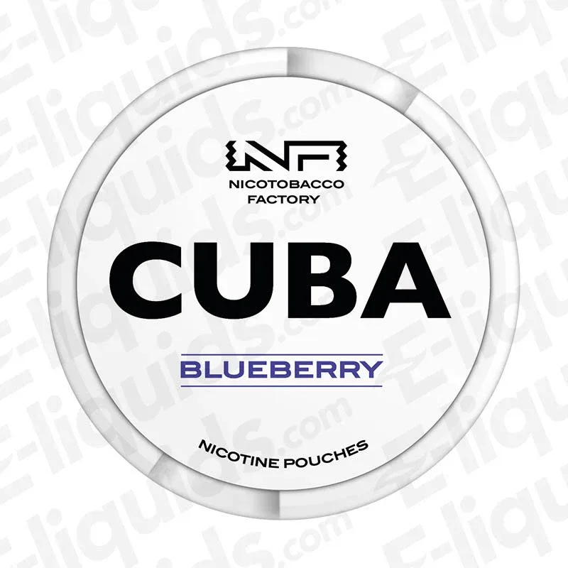 CUBA White Blueberry Nicotine Pouches