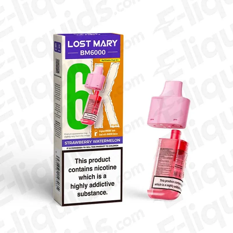 Lost Mary BM6000 Strawberry Watermelon Prefilled Pod