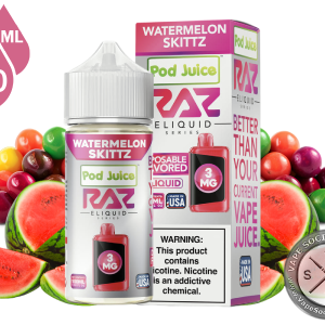 Watermelon Skittz | Pod Juice x RAZ E-Liquid 100ml