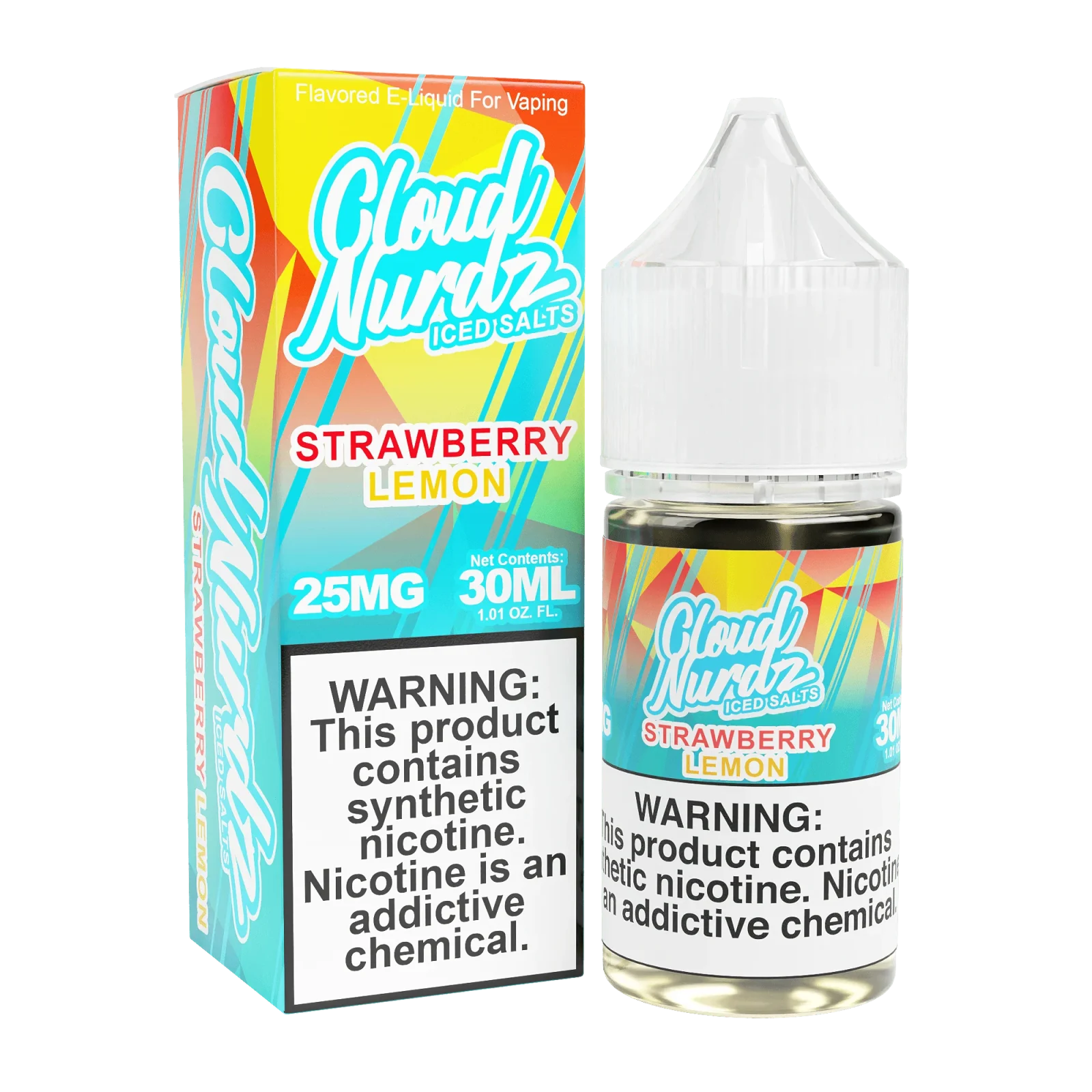 ICED Strawberry Lemon SALT - Cloud Nurdz - 30mL
