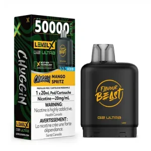 Level X Flavour Beast G2 Ultra Chuggin’ Mango Spritz Iced (6/box)