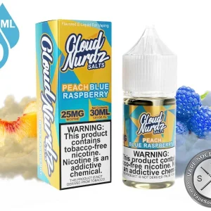 Peach Blue Raspberry CLOUD NURDZ SALTS 30ml