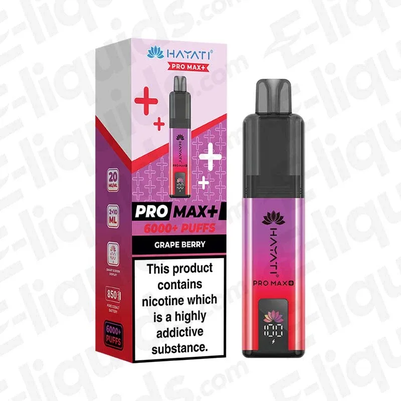 Hayati Pro Max+ 6K Grape Berry Prefilled Pod Kit