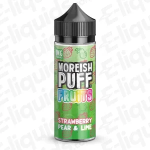 Moreish Puff Fruits Strawberry Pear & Lime Fruits 100ml Shortfill Vape Juice