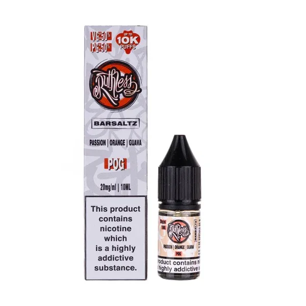 POG Nic Salt E-Liquid by Ruthless Bar Saltz