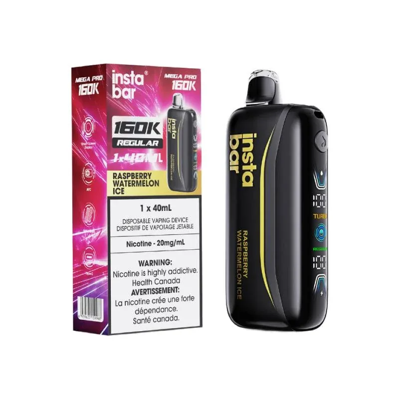 Insta Bar Mega Pro 160K - Raspberry Watermelon Ice Disposable Vape