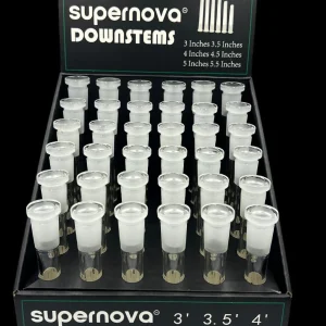 Glass Downstem (DSPLY 36pc)(Downstem) 5.5″- 3″