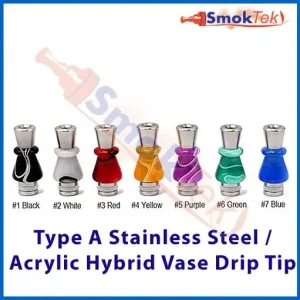 Type A Stainless/Acrylic Hybrid Vase 510 Drip Tip