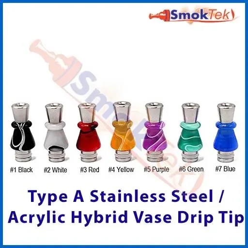 Type A Stainless/Acrylic Hybrid Vase 510 Drip Tip
