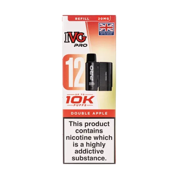 Double Apple Pro 12 Prefilled Pod + Refill by IVG