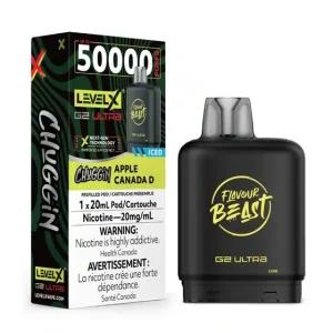 Level X Flavour Beast G2 Ultra Chuggin’ Apple Canada D Iced (6/box)