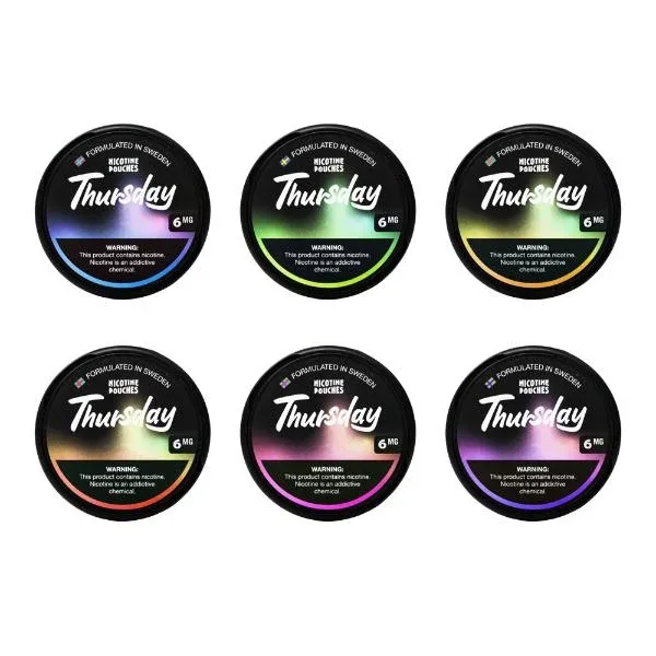 Thursday Nicotine Pouches 5-Can Pack