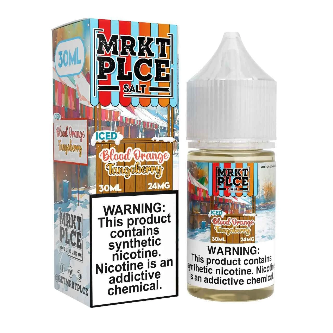 ICED Blood Orange Tangoberry SALT - MRKT PLCE - 30mL