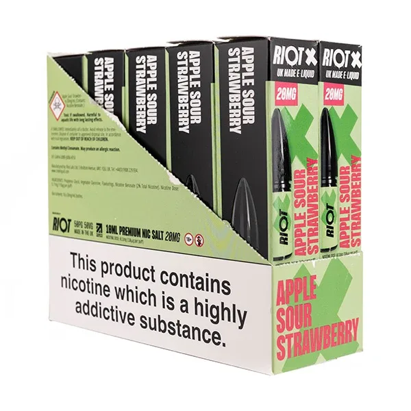 Riot X Nic Salt E-Liquids - Pack of 10