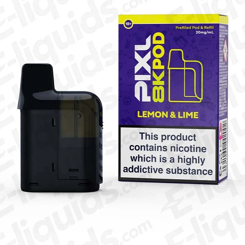 PIXL 8000 Lemon & Lime Prefilled Pod 20mg