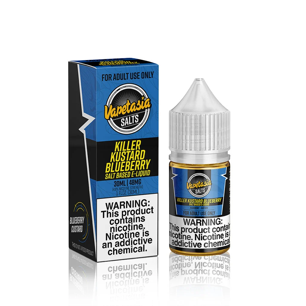 Killer Kustard Blueberry - Vapetasia Salt E Liquid - Breazy