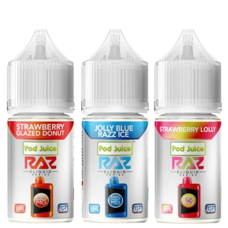 RAZ x Pod Juice Salt E-Liquid Series