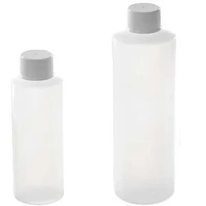 Cylinder Round Natural HDPE Plastic Bottle
