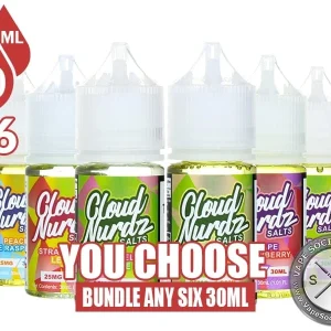 Cloud Nurdz Salts Bundle 6x30ml (180ml)