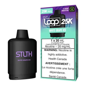 STLTH Loop 25K E-Liquid Pod Pack - White Grape Ice
