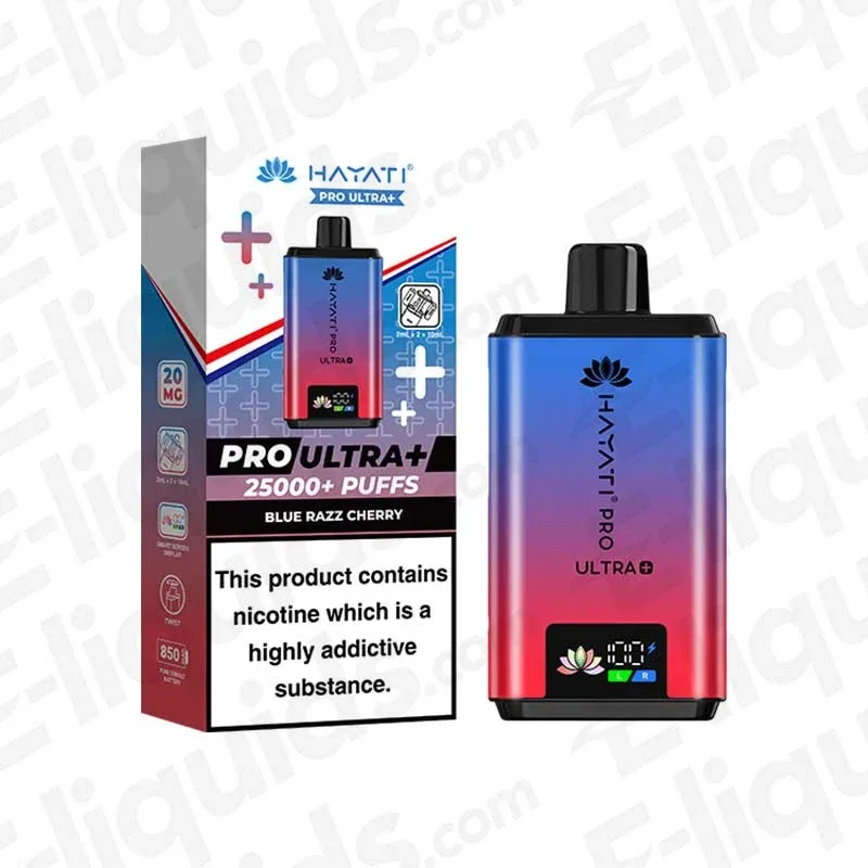 Hayati Pro Ultra+ 25K Blue Razz Cherry Prefilled Pod Kit