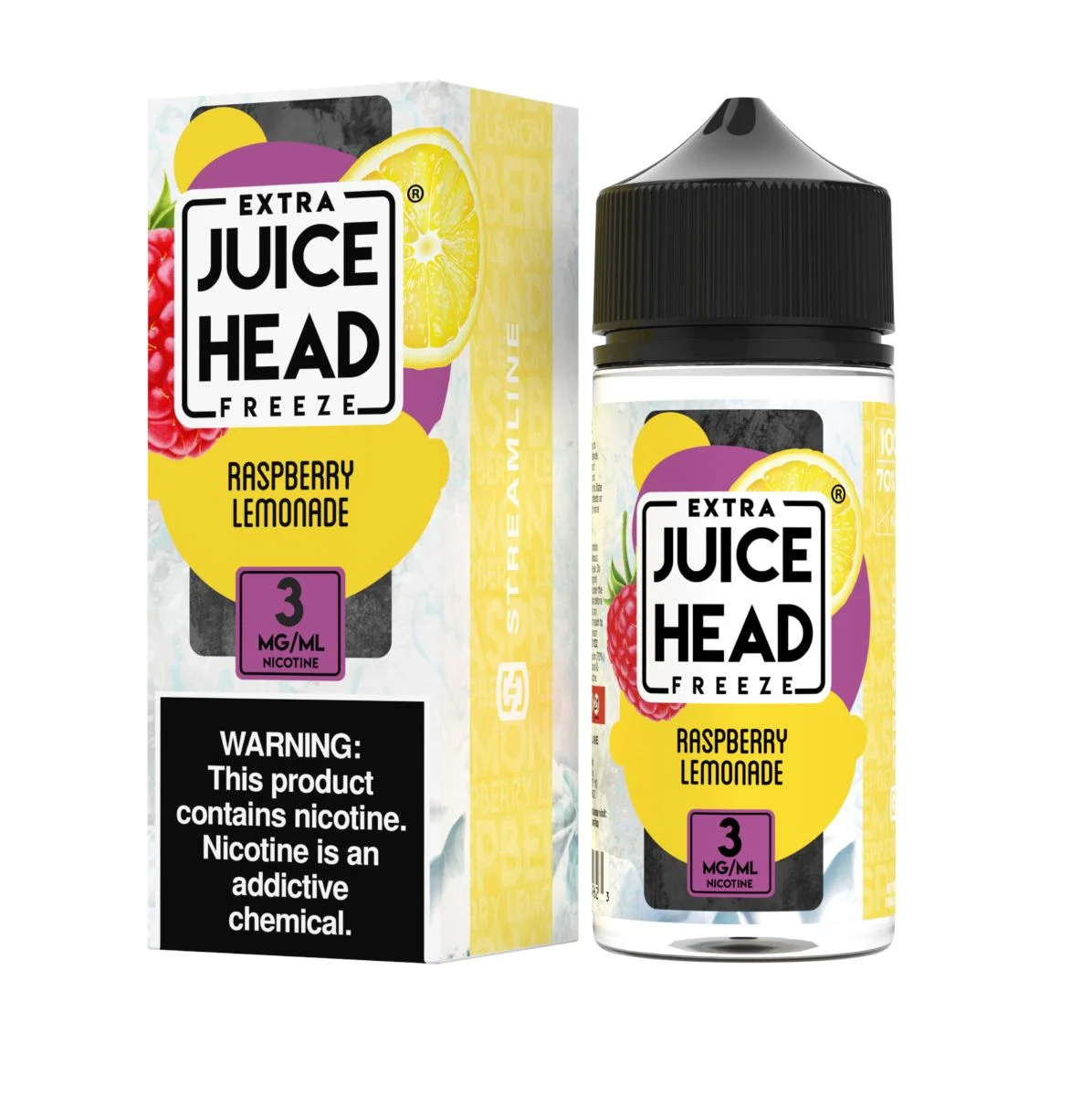 Raspberry Lemonade Freeze Freebase E-Juice by Juice Head 100mL