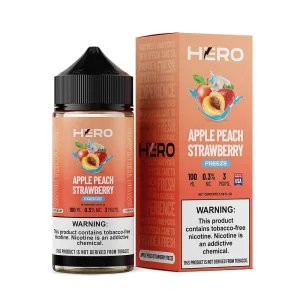 Apple Peach Strawberry Freeze by Hero E-Liquid 100mL (Freebase)
