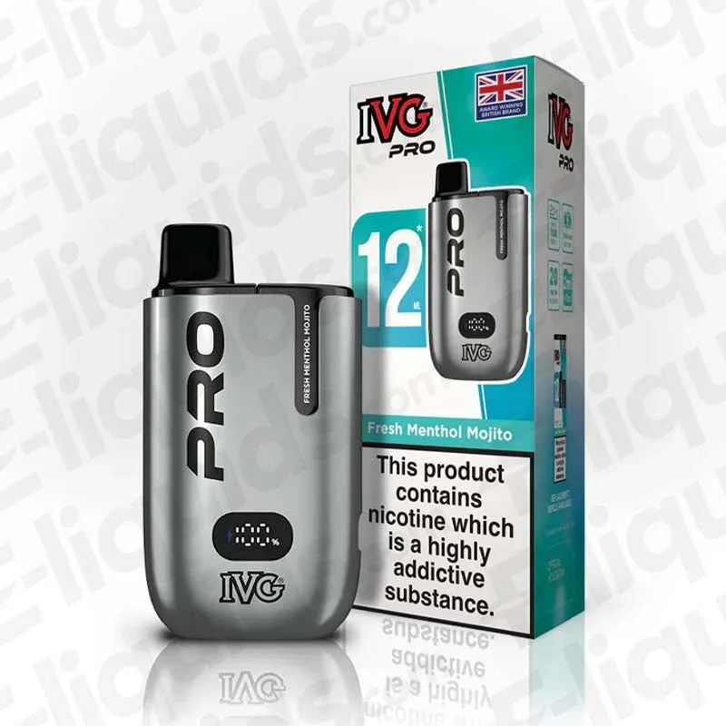 IVG Pro 12 20mg Fresh Menthol Mojito Prefilled Pod Kit